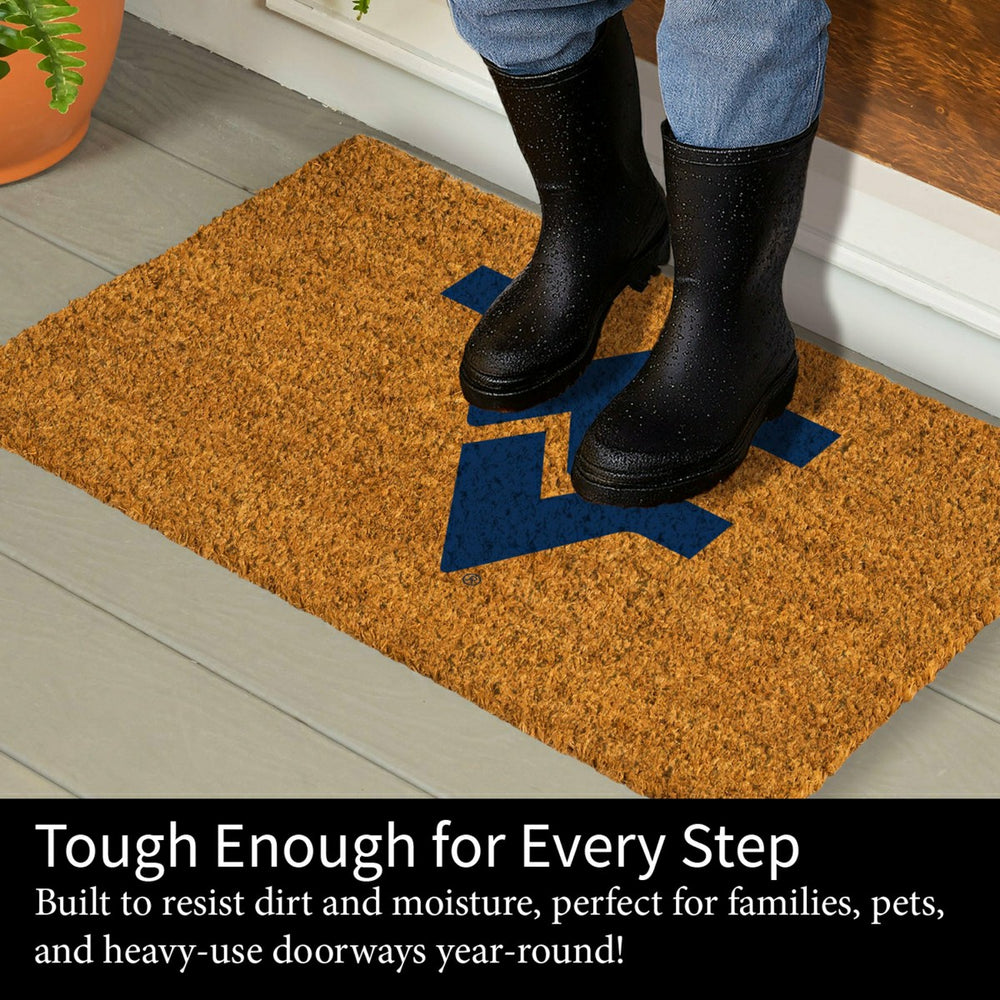 Coir Mat, 16"x28", West Virginia University, Collegiate