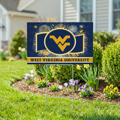 West Virginia University Yard Sign, Patriotic, Collegiate, Home