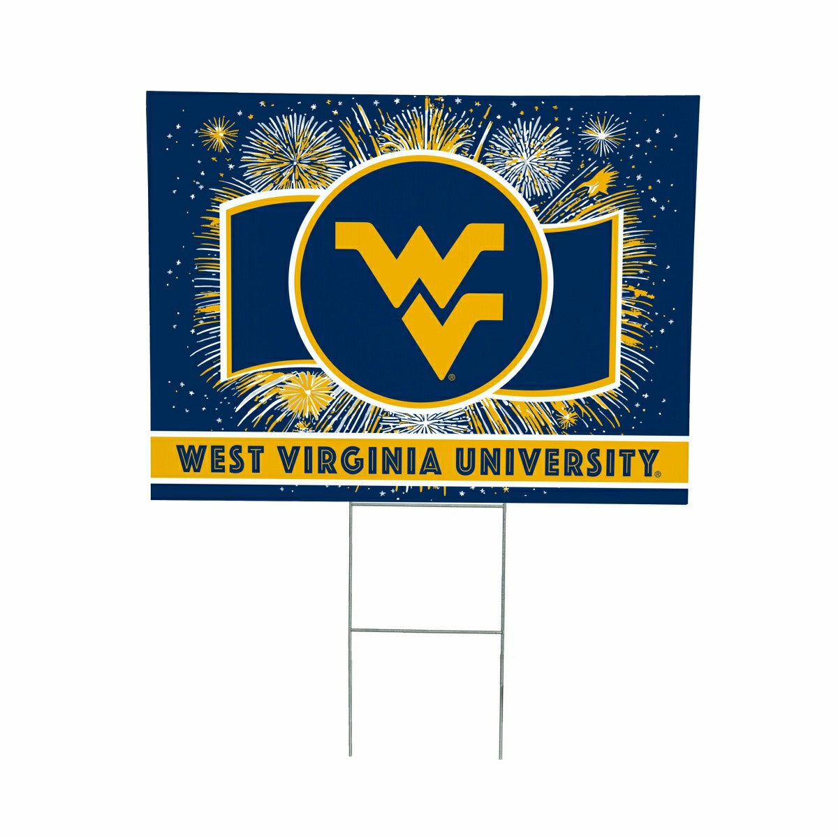 West Virginia University Yard Sign, Patriotic, Collegiate, Home