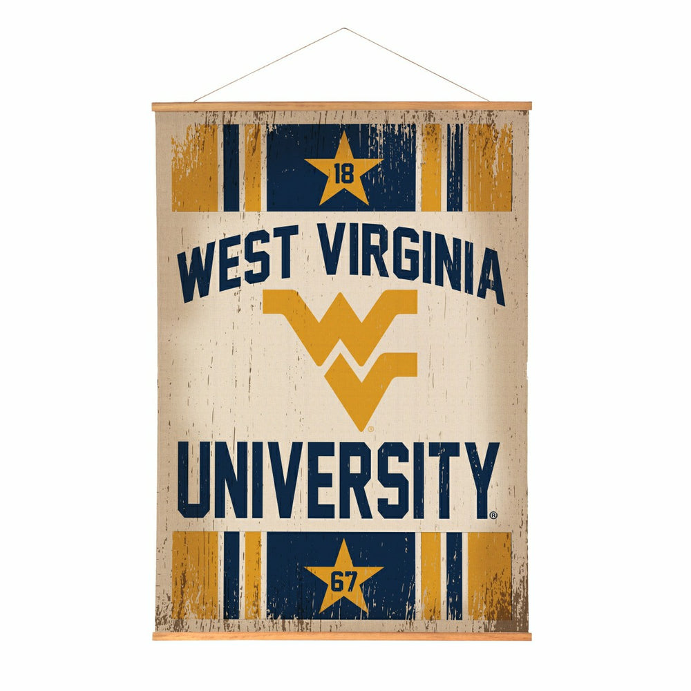 West Virginia University, Canvas Wall Tapestry, Large, 54x36, Collegiate, Home