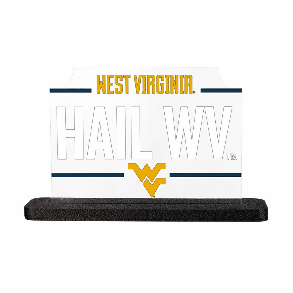 West Virginia University College Rectangle Desklite LED Décor, Collegiate, Home