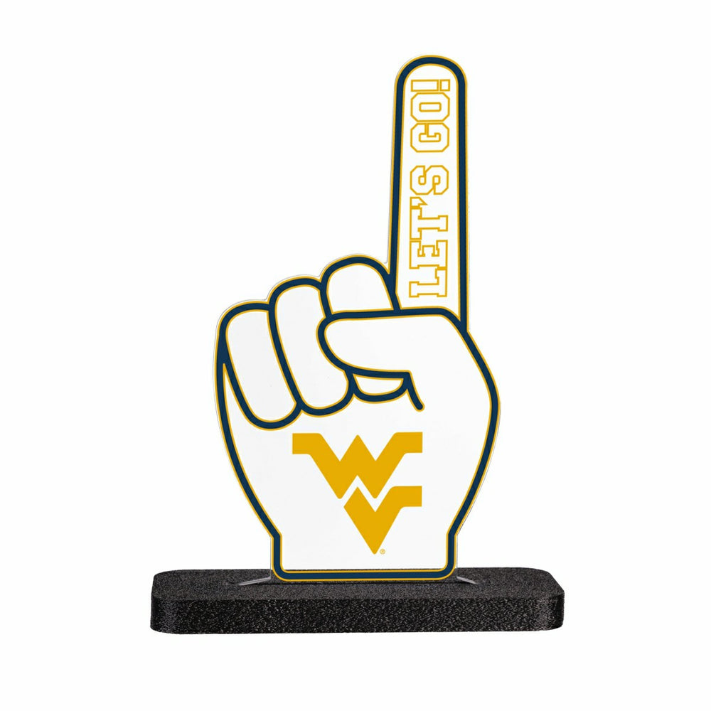 West Virginia University College Foam Finger Desklite LED Décor, Collegiate, Home