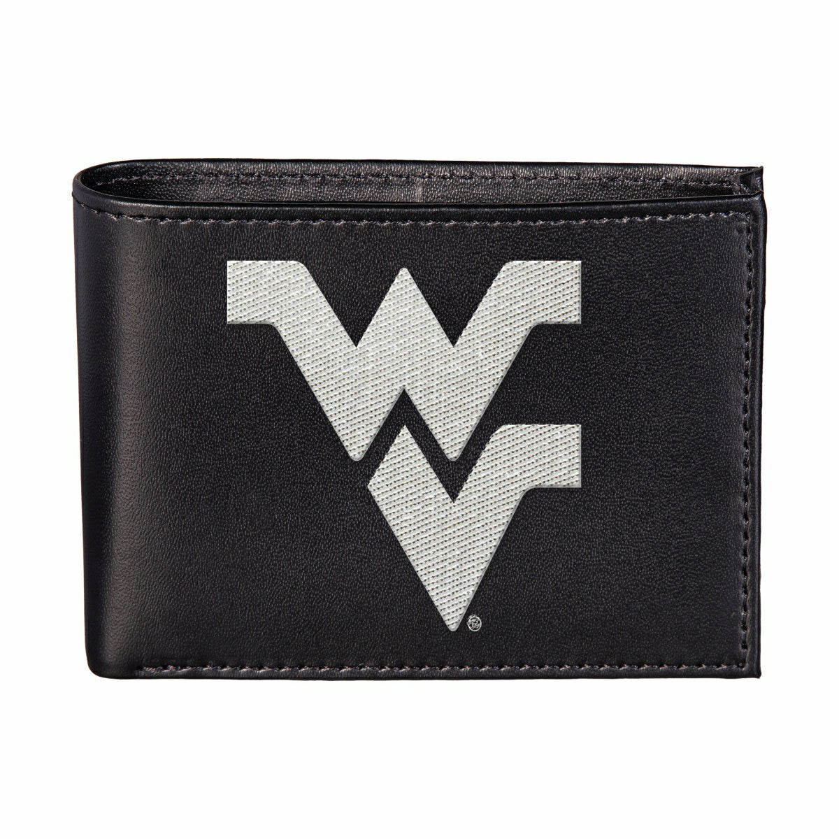 West Virginia University Black Bi-Fold Embroidered Wallet, Collegiate, Home