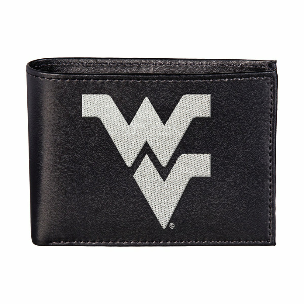 West Virginia University Black Bi-Fold Embroidered Wallet, Collegiate, Home