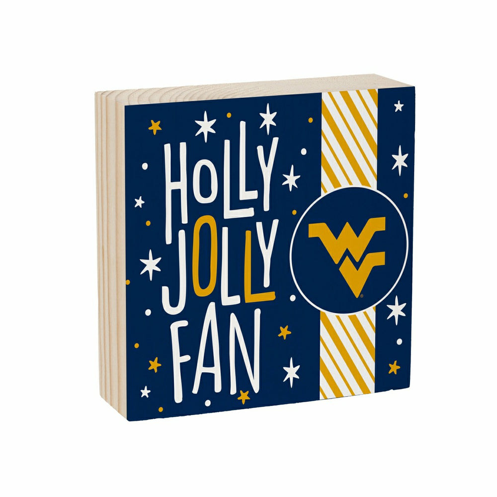 West Virginia University Block, Holiday, 6x6, Collegiate, Home