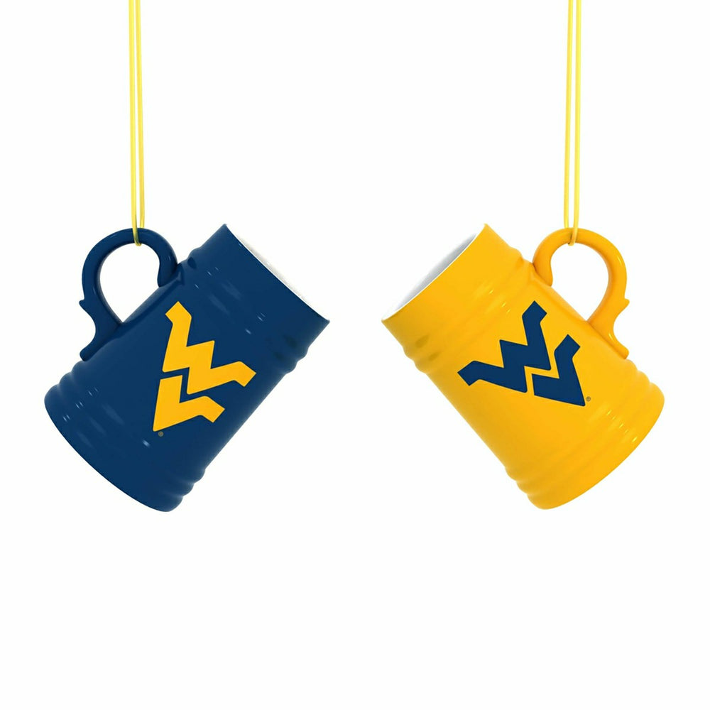 West Virginia University Ceramic Mini Stein, 3oz, set of 2, Collegiate, Home