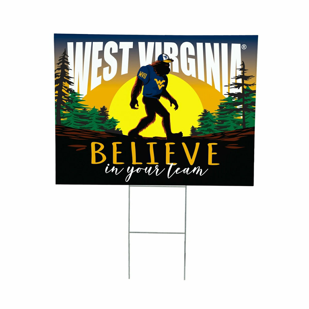 West Virginia University Yard Sign, Bigfoot, Collegiate, Home