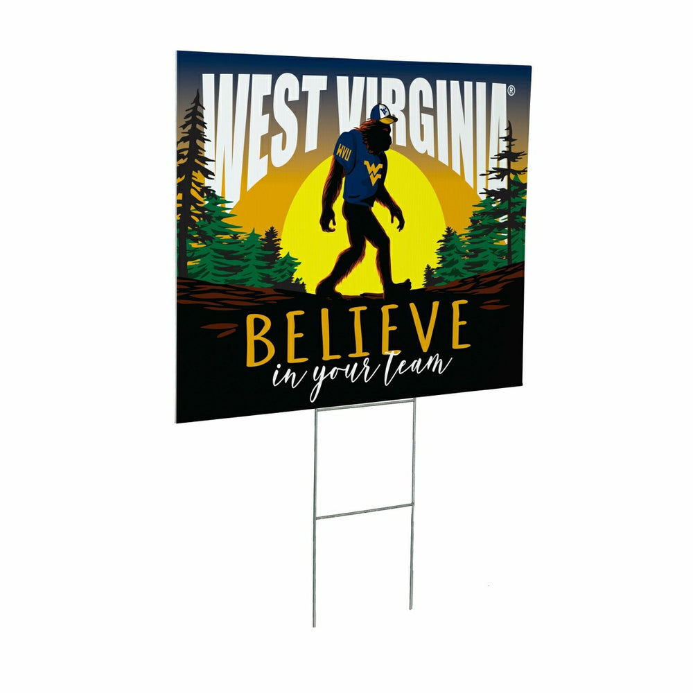 West Virginia University Yard Sign, Bigfoot, Collegiate, Home
