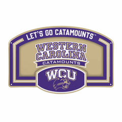 Western Carolina University USA Embossed Steel Wall Sign, 11" x 17", Collegiate, Home
