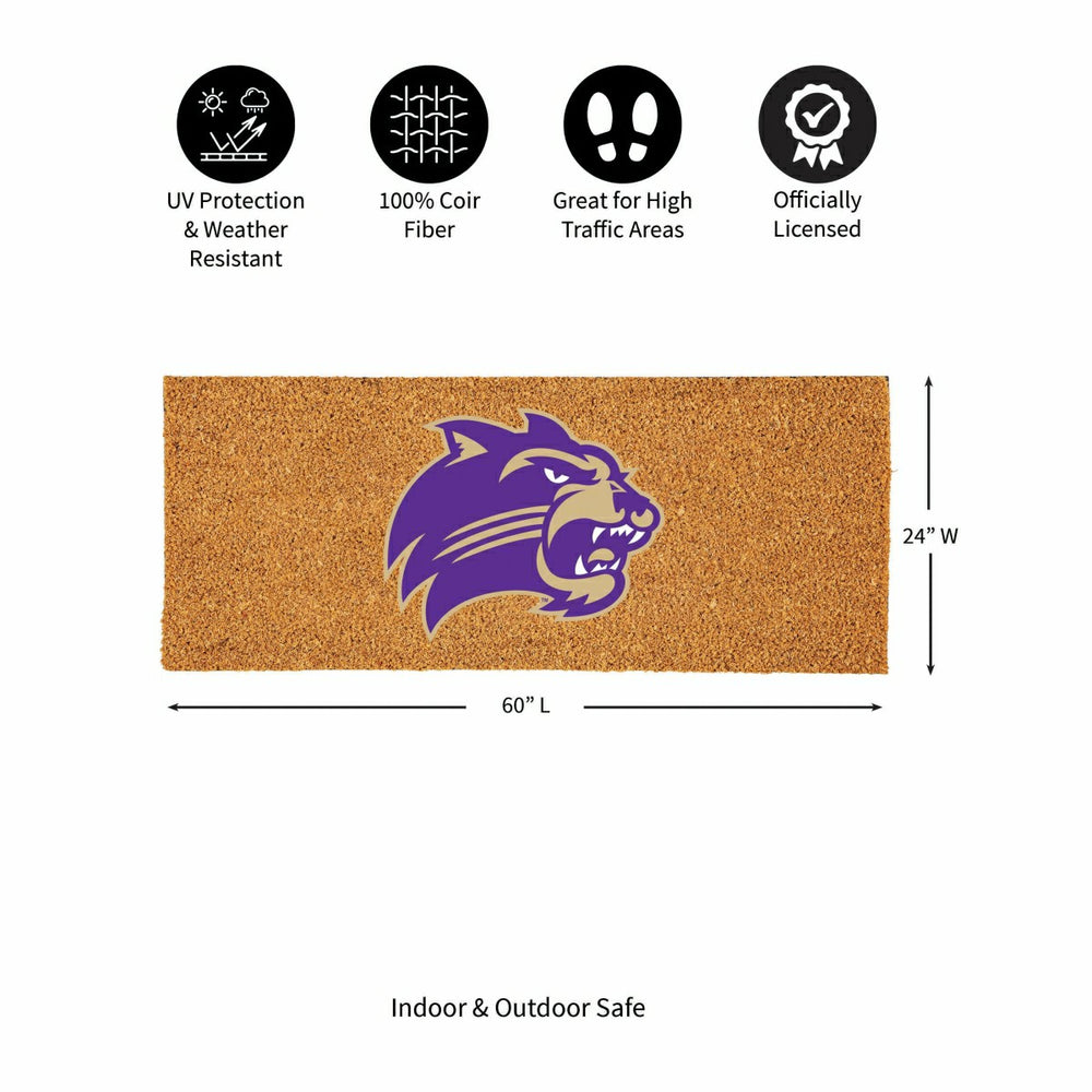 Western Carolina University Extra Large Full Color Coir Mat, 60"x24", Collegiate