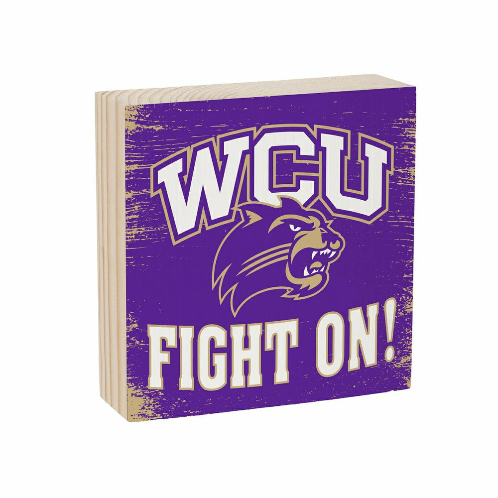 Western Carolina University Plock, Down Home Fans, 6x6, Collegiate, Home