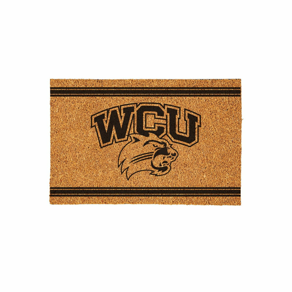 Western Carolina University Large One Color Coir Mat, 36"x24", Collegiate