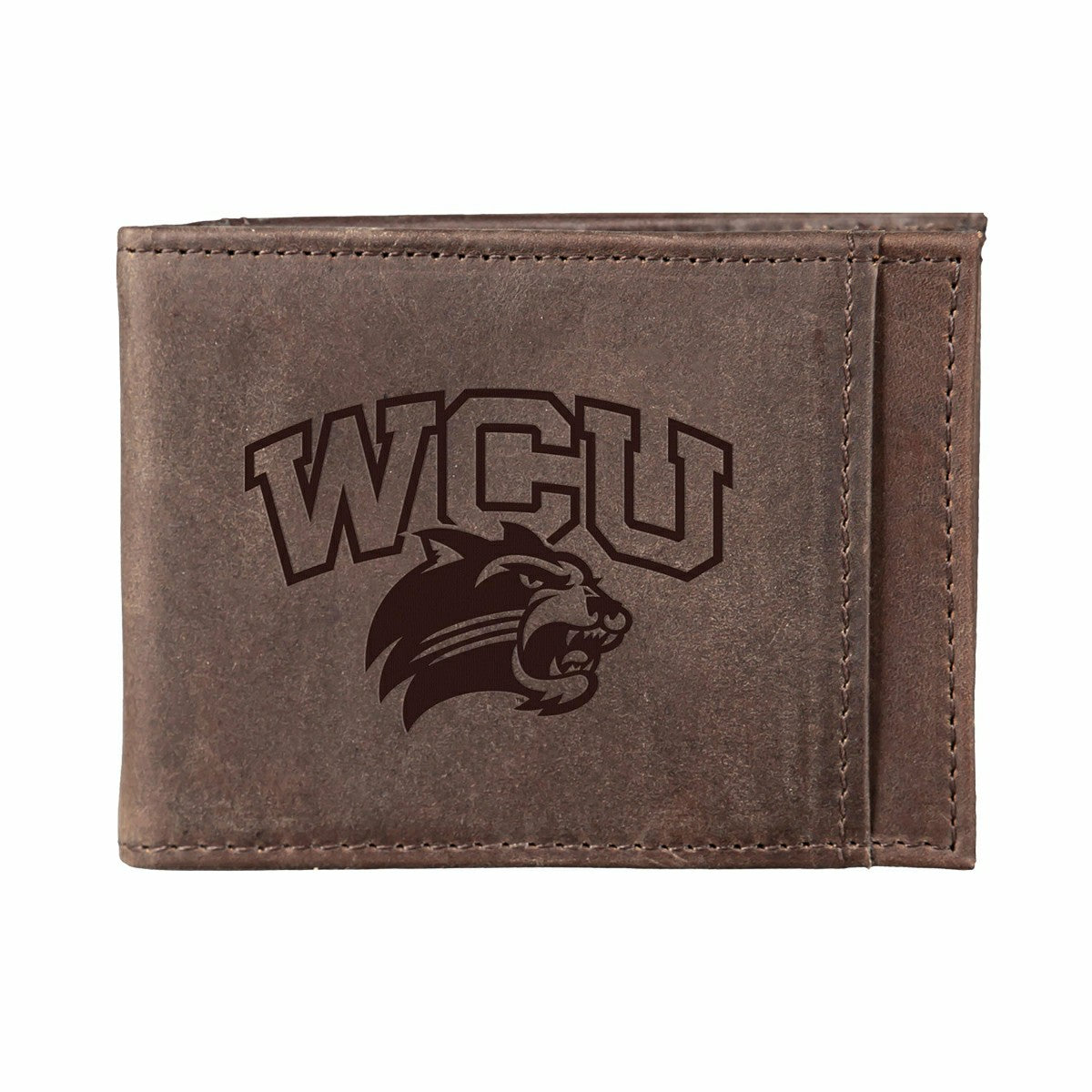 Front Pocket Wallet w/ RFID Blocking, Western Carolina University, Bro, Collegiate, Home