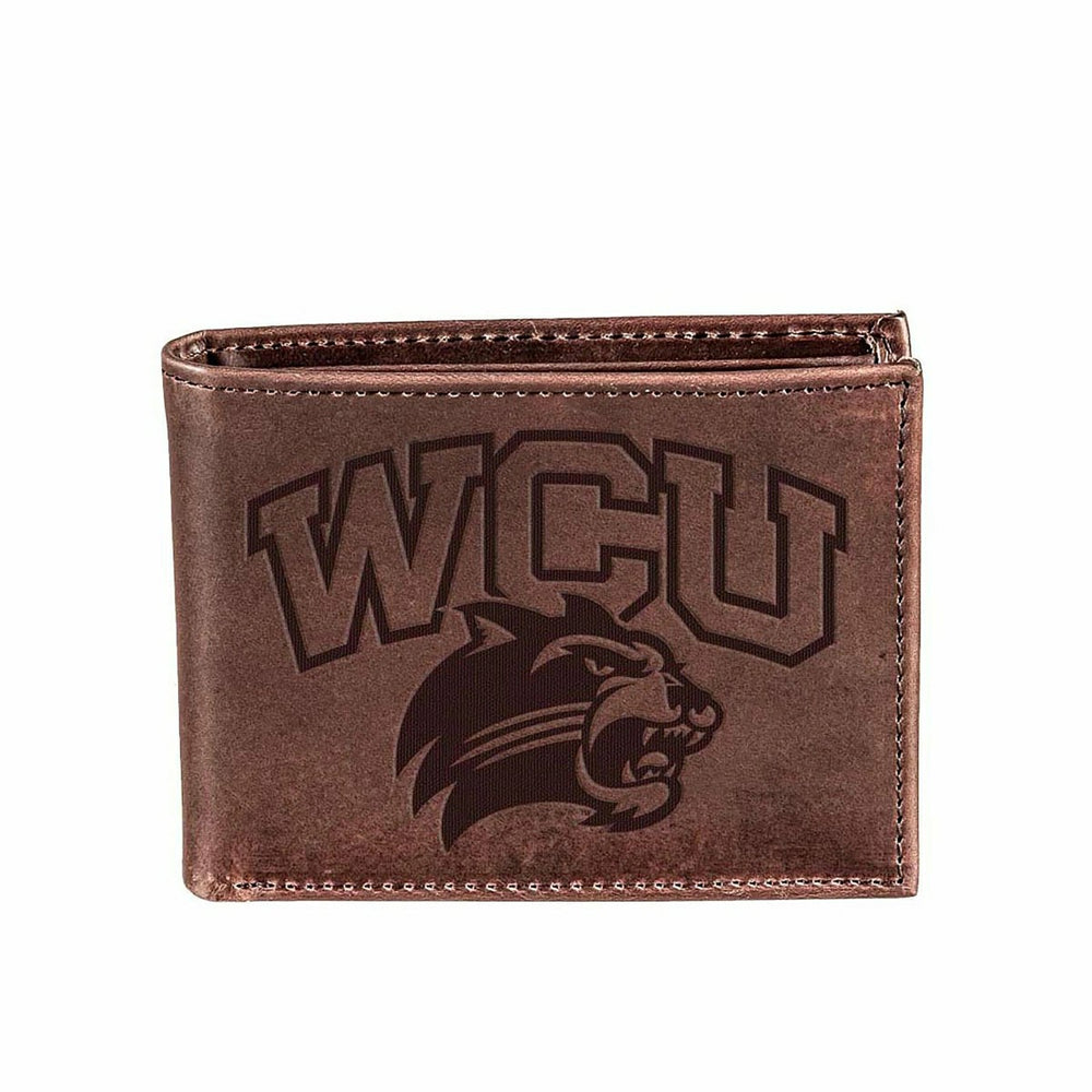 Western Carolina University, Bi-Fold Wallet, Brown, CH, 100% Genuine L, Collegiate, Home