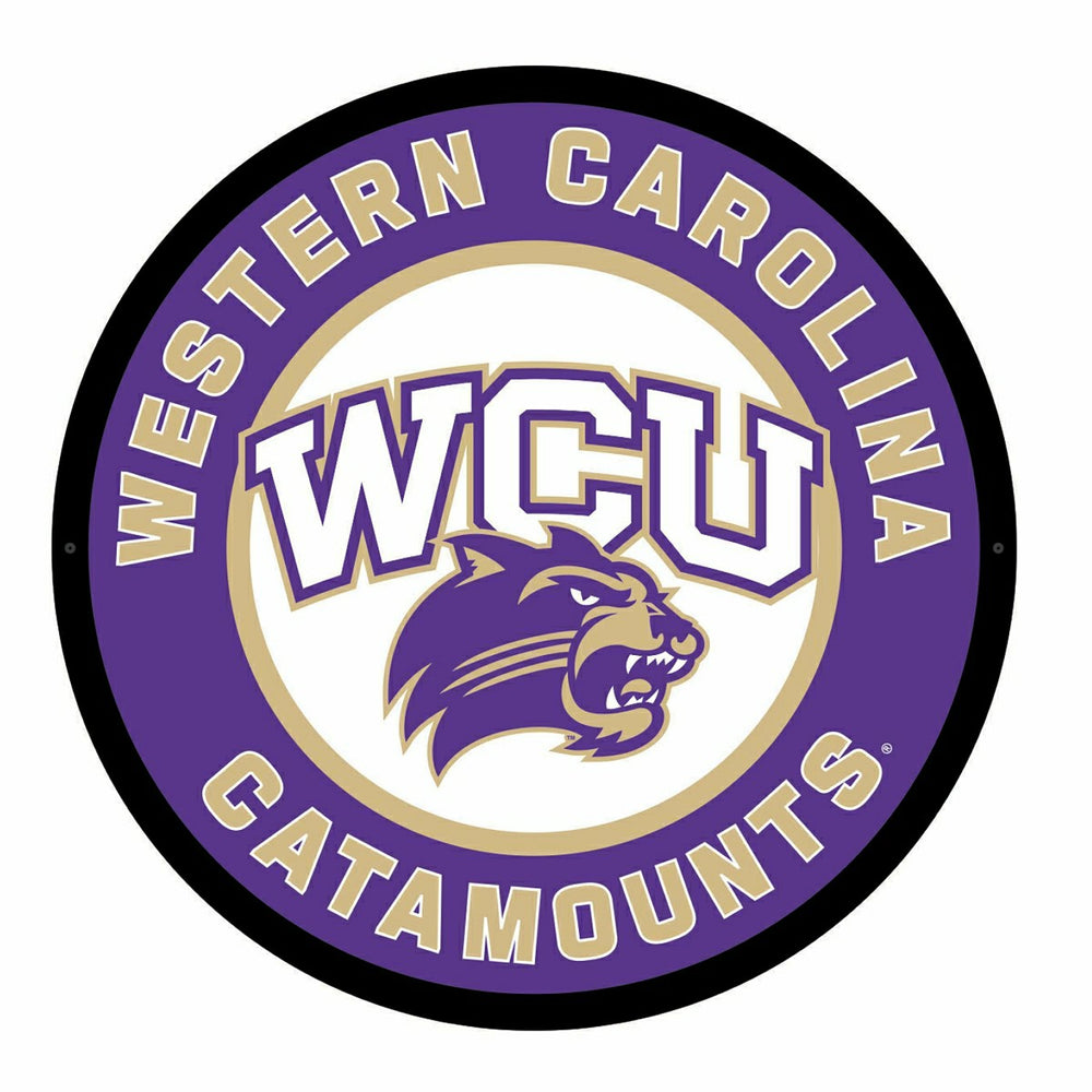 LED Wall Decor, Round, Western Carolina University, Collegiate, Home