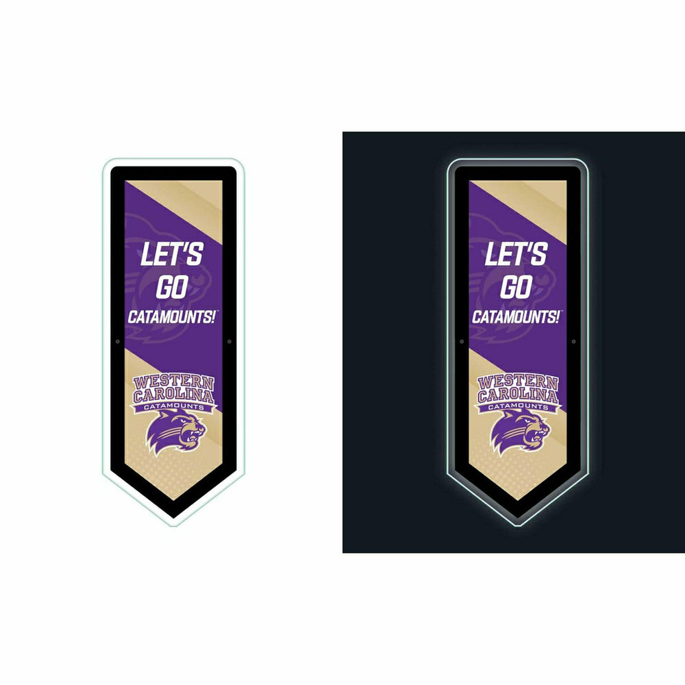 LED Wall Decor, Pennant, Western Carolina University, Collegiate, Home