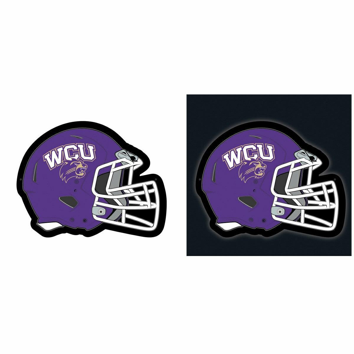 LED Wall Decor, Helmet, Western Carolina University, Collegiate, Home
