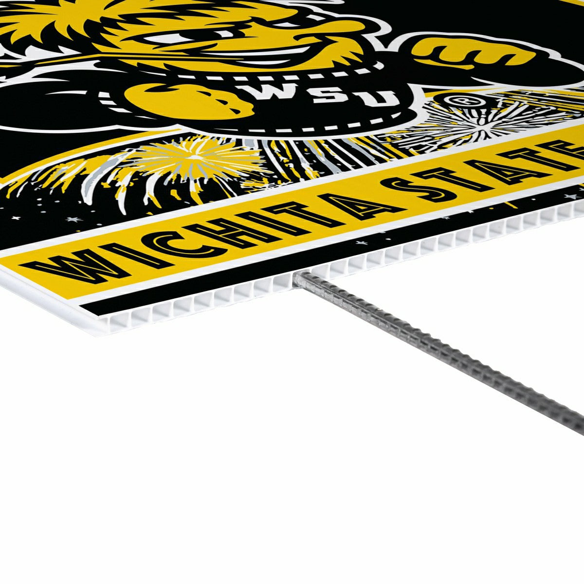 Wichita State University Yard Sign, Patriotic, Collegiate, Home