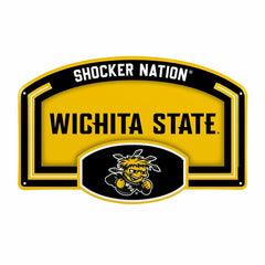 Wichita State University USA Embossed Steel Wall Sign, 11" x 17", Collegiate, Home