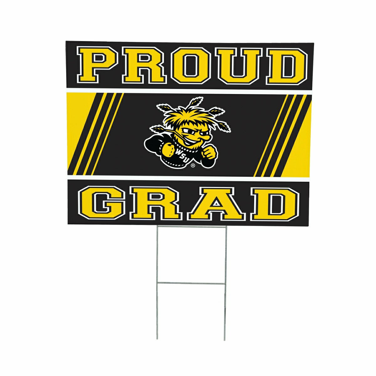 Wichita State University Coroplast Yard Sign Graduate, Collegiate, Home