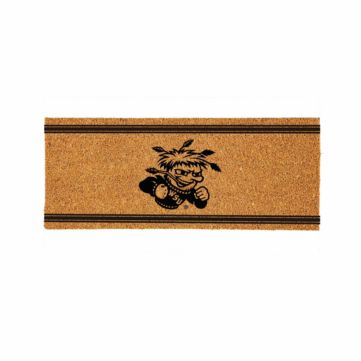 Wichita State University Extra Large One Color Coir Mat, 60"x24", Collegiate