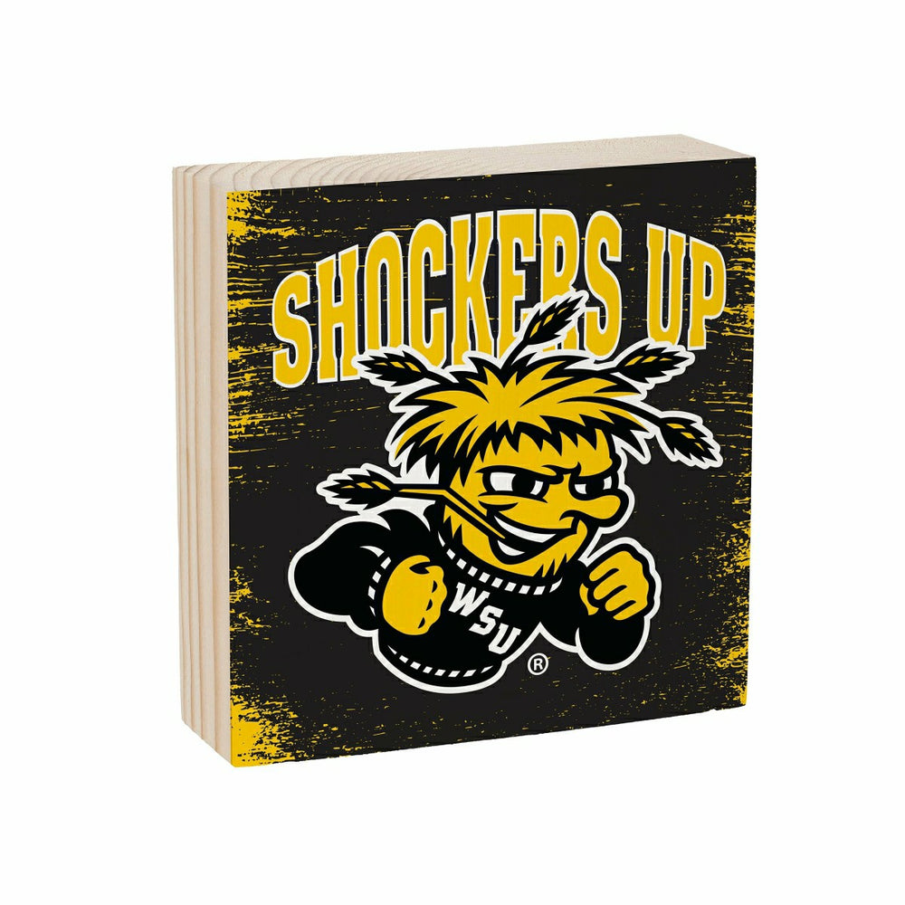 Wichita State University Plock, Down Home Fans, 6x6, Collegiate, Home