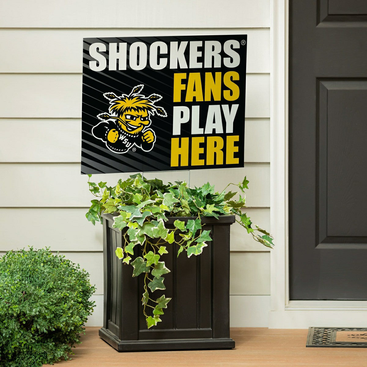 Wichita State University Coroplast Yard Sign "Fans Play Here", Collegiate, Home