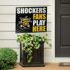 Wichita State University Coroplast Yard Sign "Fans Play Here", Collegiate, Home