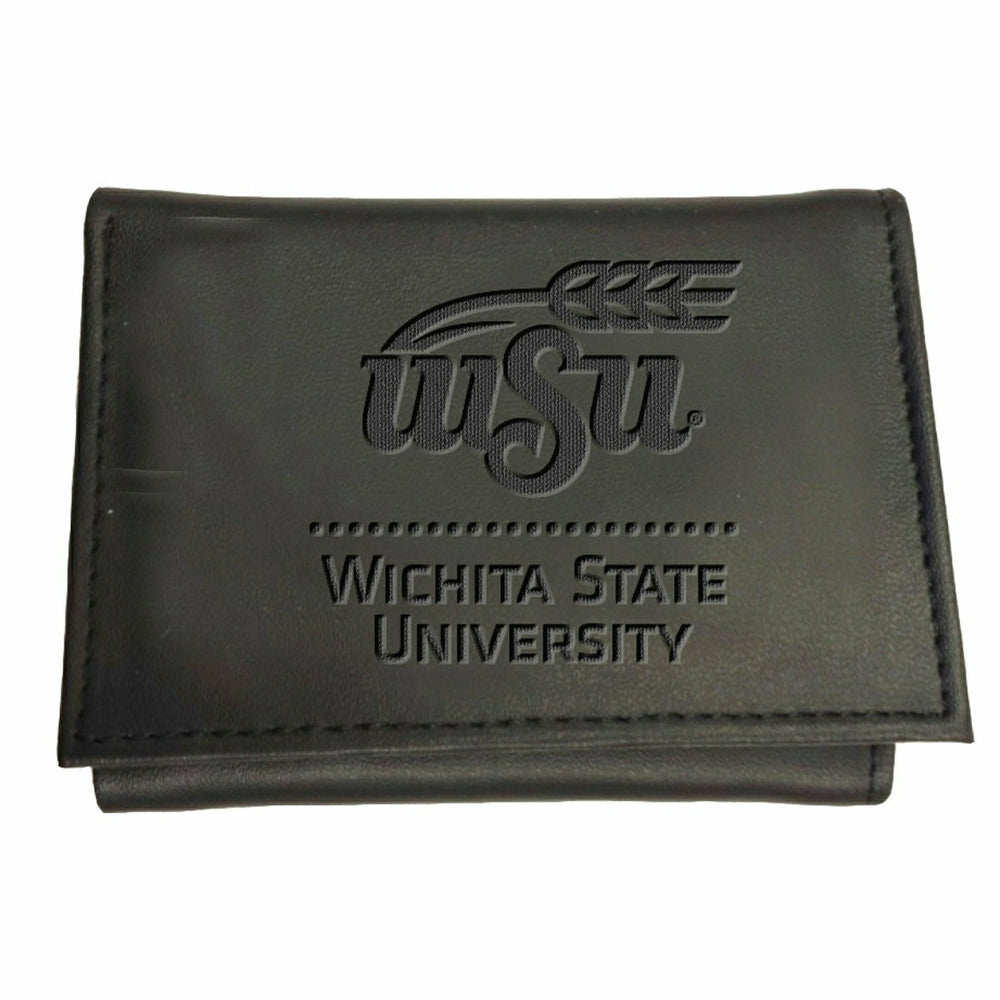 Wichita State University, Tri-Fold Wallet, Black, Collegiate, Home