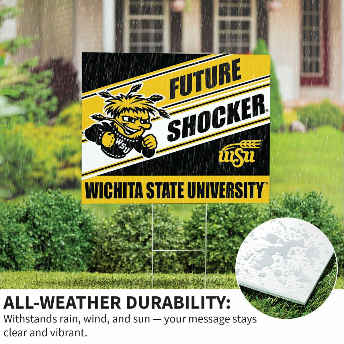 Wichita State University Coroplast Yard Sign, Future Student, Collegiate, Home