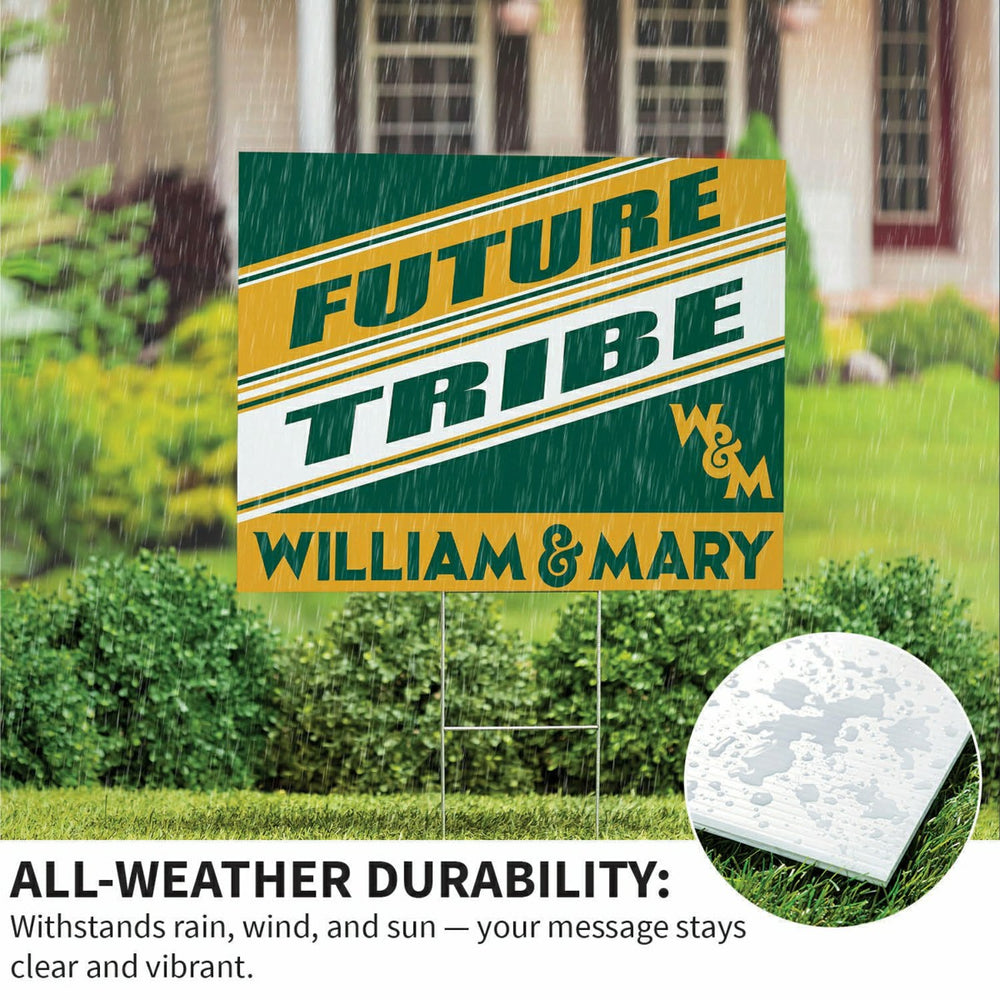 William & Mary Coroplast Yard Sign, Future Student, Collegiate, Home