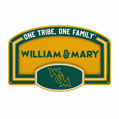 William & Mary USA Embossed Steel Wall Sign, 11" x 17", Collegiate, Home