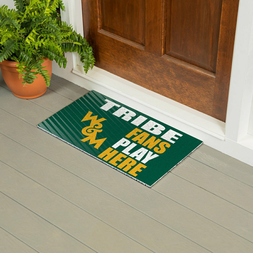 William & Mary Fan Mat, 28"x16", Collegiate