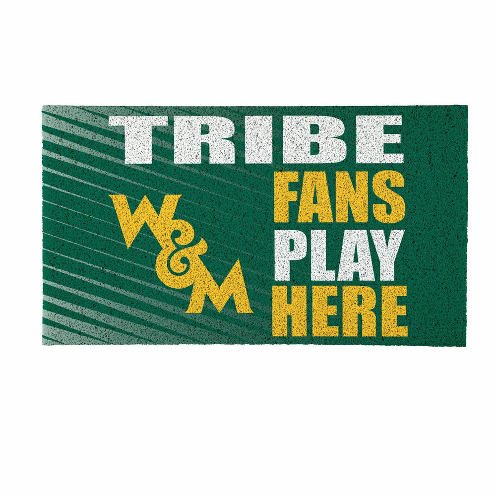 William & Mary Fan Mat, 28"x16", Collegiate