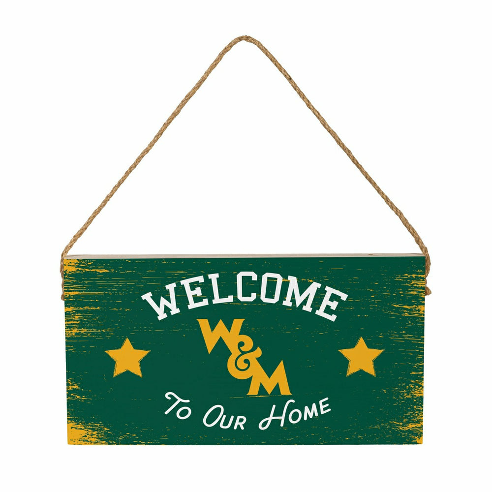 William & Mary Wood Wall Sign, 6x11, Collegiate, Home