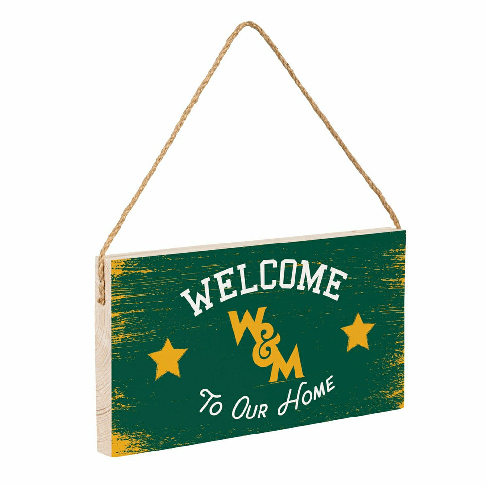William & Mary Wood Wall Sign, 6x11, Collegiate, Home