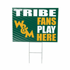 William & Mary Coroplast Yard Sign "Fans Play Here", Collegiate, Home