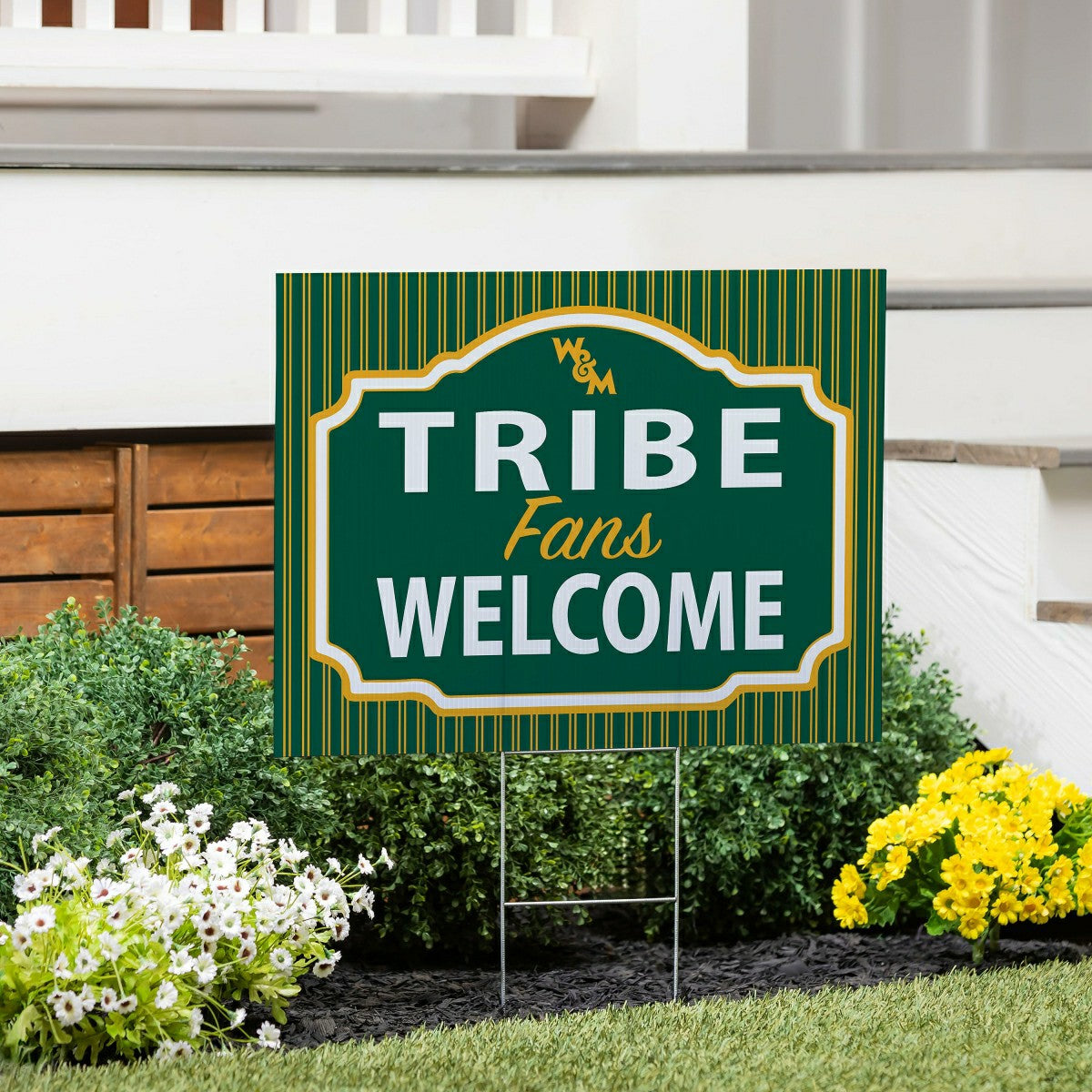 William & Mary Coroplast Yard Sign, "Fans Welcome", Collegiate, Home