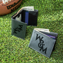 William & Mary, Bi-Fold and Tri-Fold Wallet Gift Set, Black, Collegiate, Home