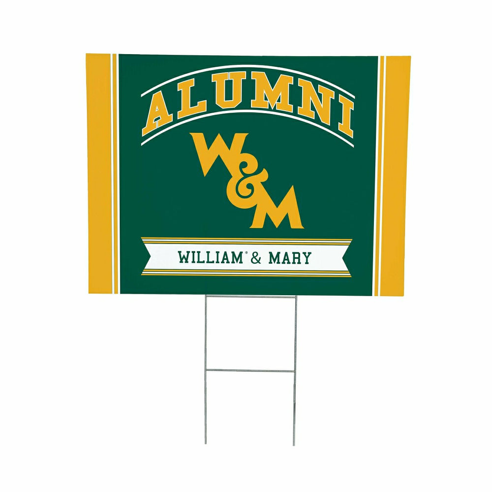 William & Mary Coroplast Yard Sign Alumni, Collegiate, Home