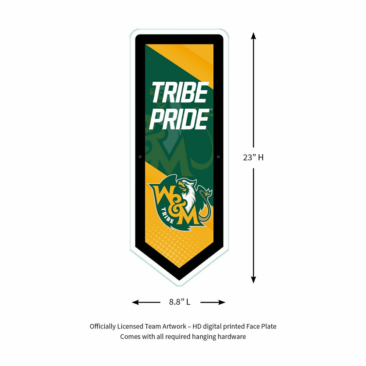 LED Wall Decor, Pennant, William & Mary, Collegiate, Home