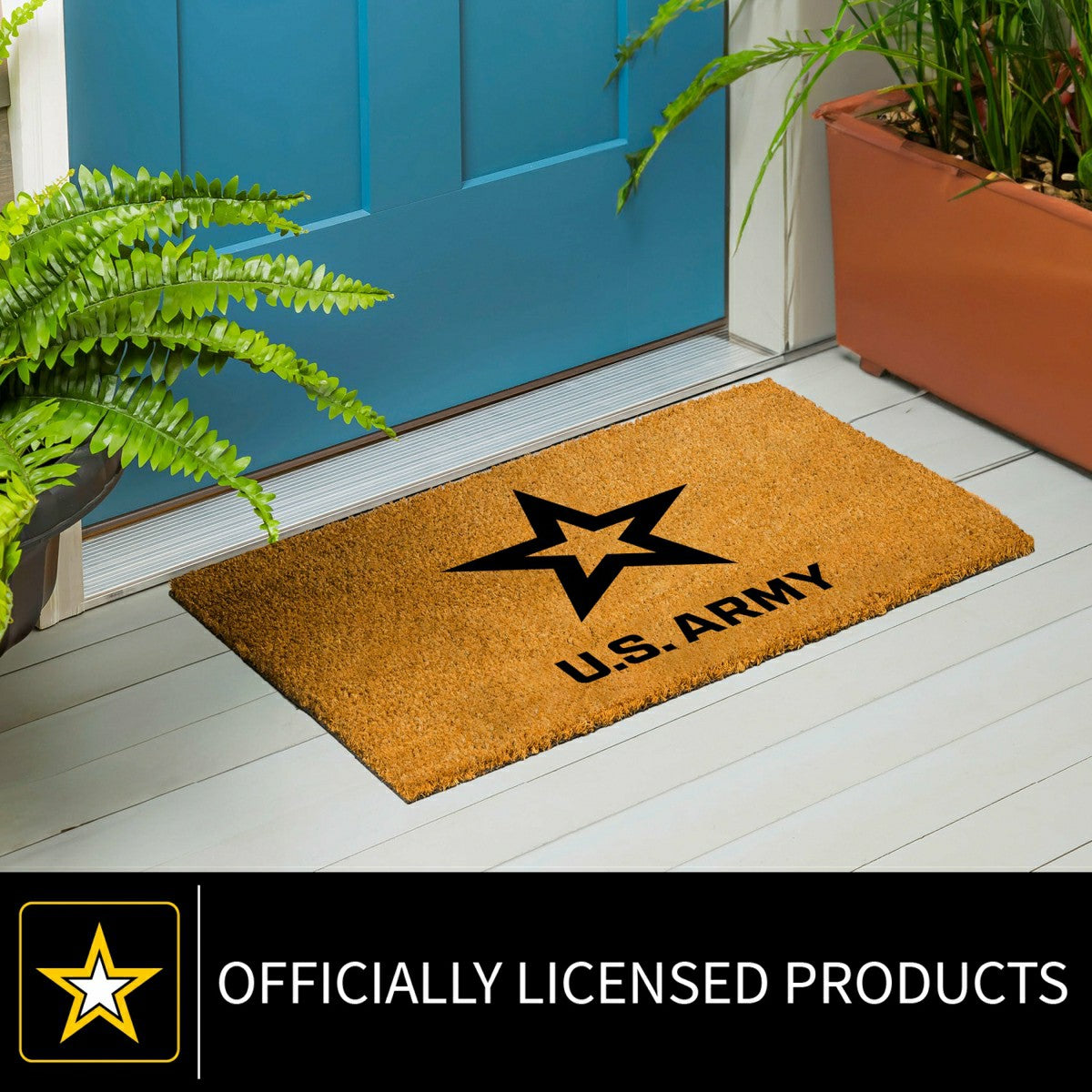 Coir Mat, 16"x28", US Army, US Military