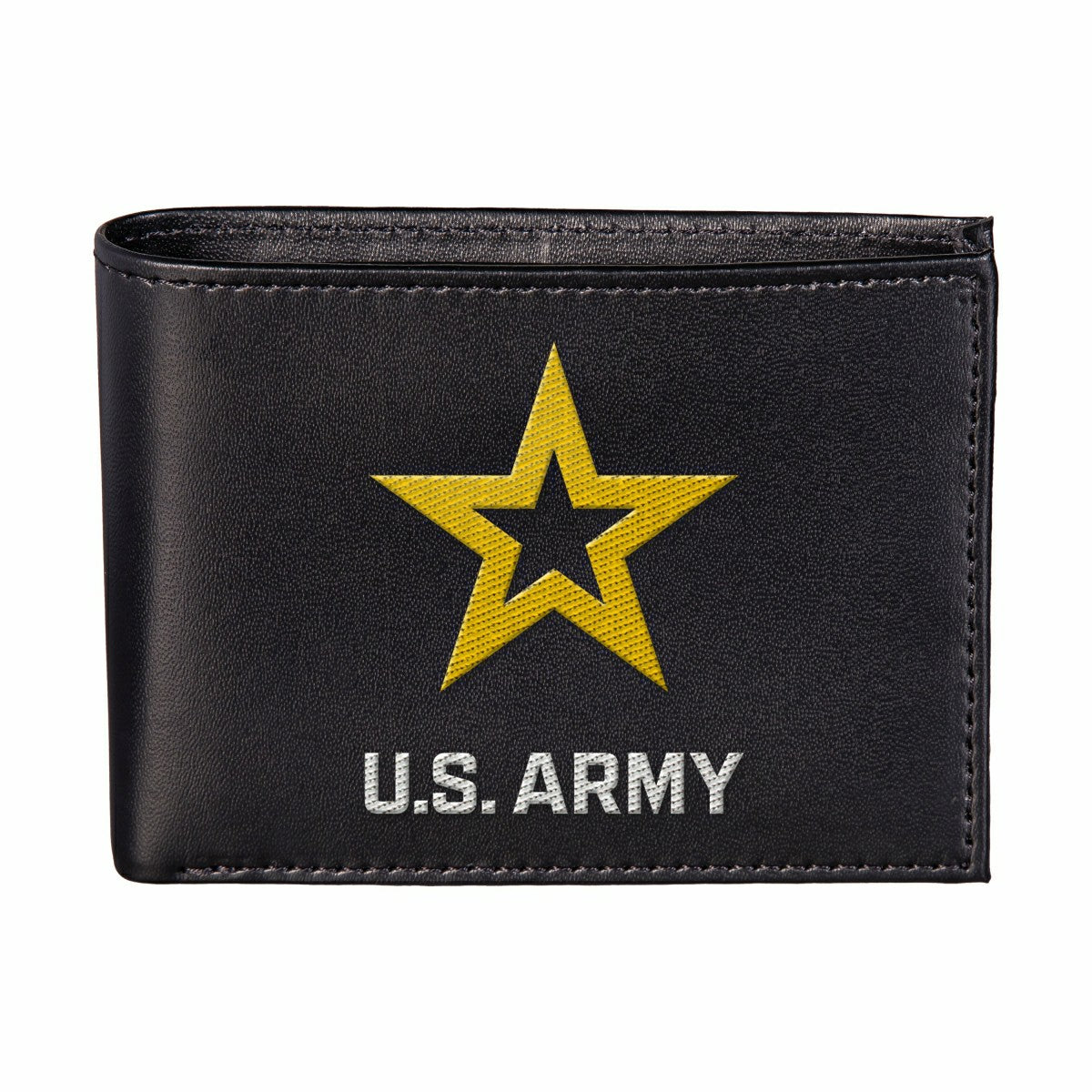U.S. Army Black Bi-Fold Embroidered Wallet w/ RFID Blocking, US Military, Home