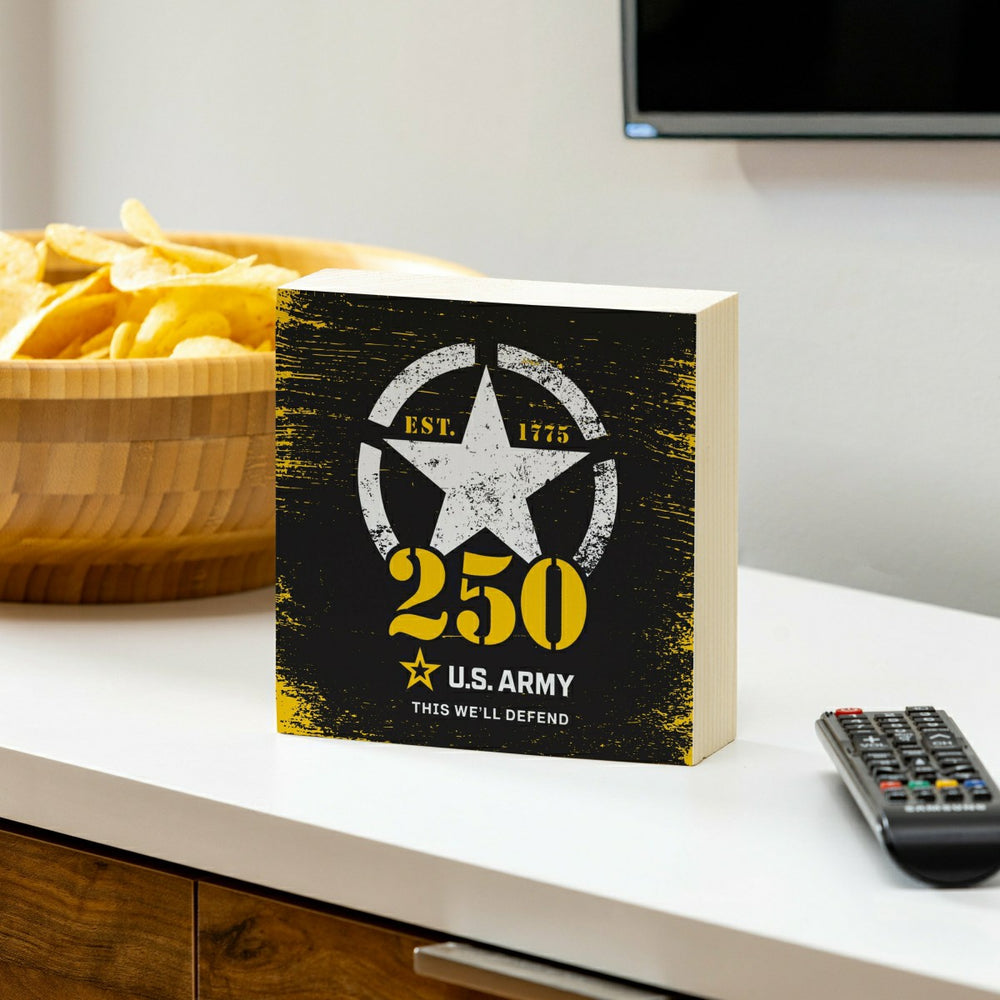US Army, 250th Anniversary Plock, Down Home Fans, 6x6, US Military, Home