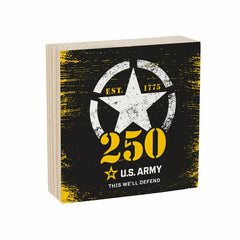 US Army, 250th Anniversary Plock, Down Home Fans, 6x6, US Military, Home