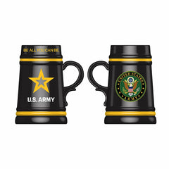 US Army Ceramic Stein Cup, 24oz, US Military, Home