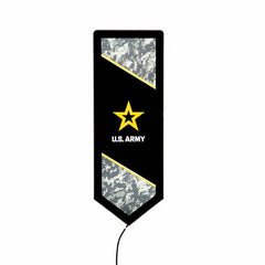 US Army Military Pennant Glazelite LED Decor, US Military, Home