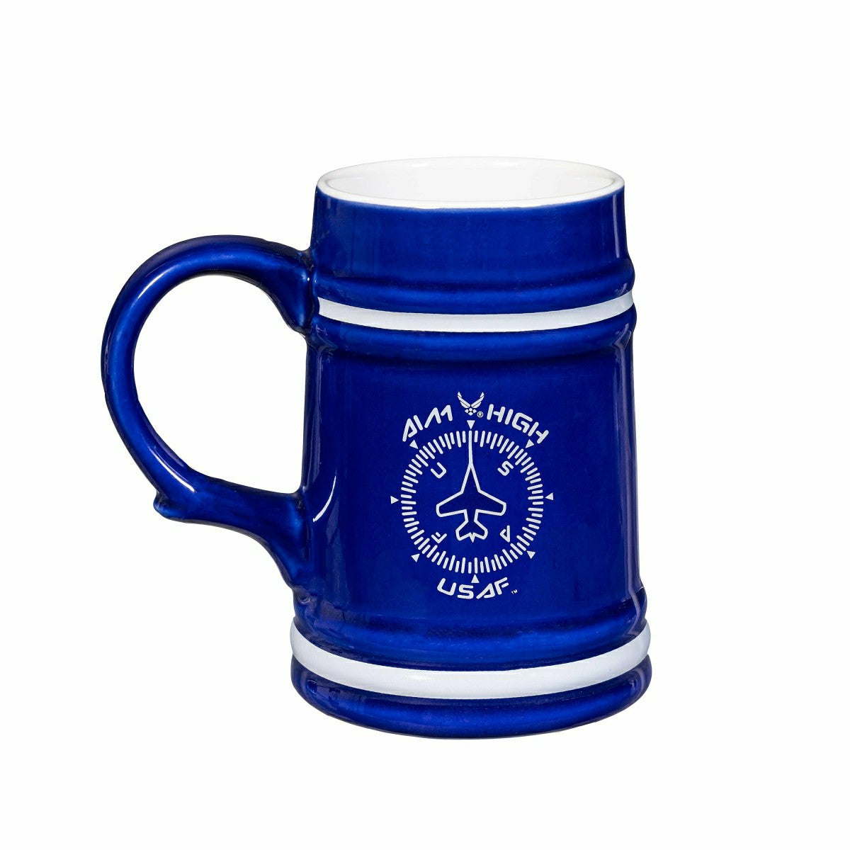US Air Force Ceramic Stein Cup, 24oz, US Military, Home