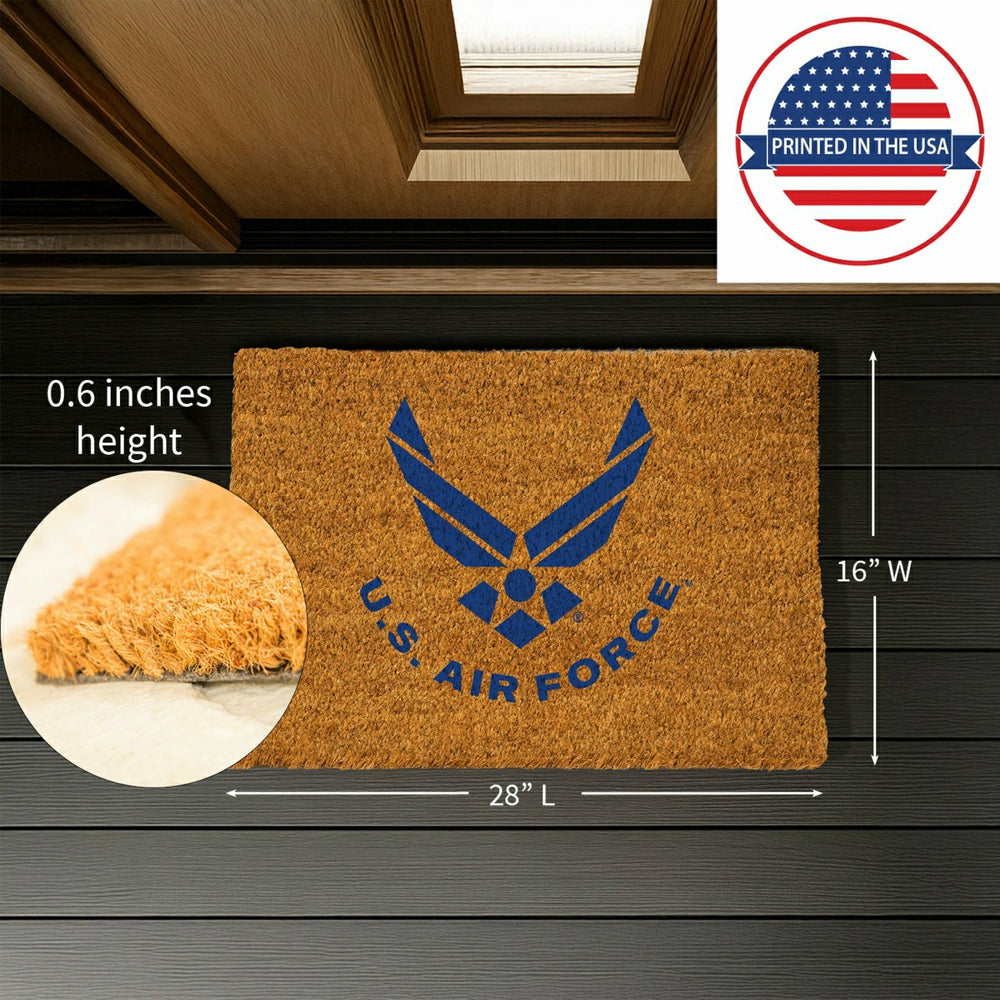 Coir Mat, 16"x28", US Air Force, US Military