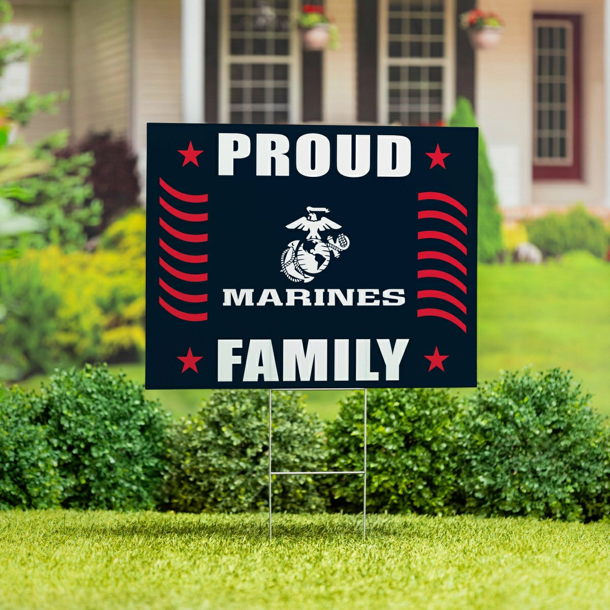 US Marine Corps Coroplast Yard Sign, US Military, Home